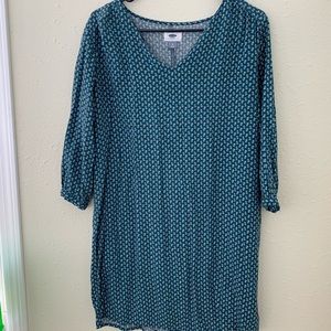 Blue and Yellow Floral Old Navy Dress